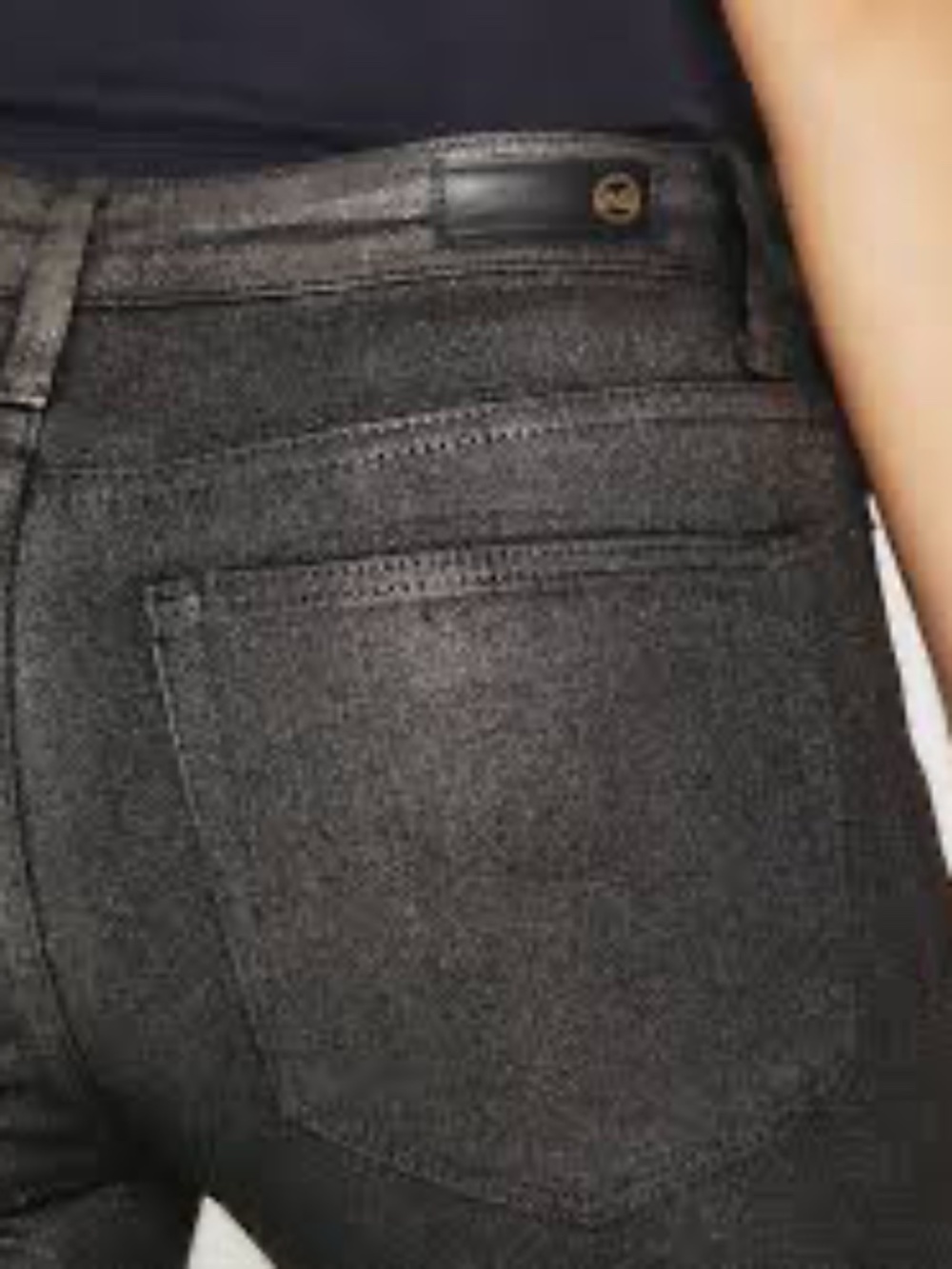 AG Farrah Skinny Ankle Luminous Gunmetal Size 29